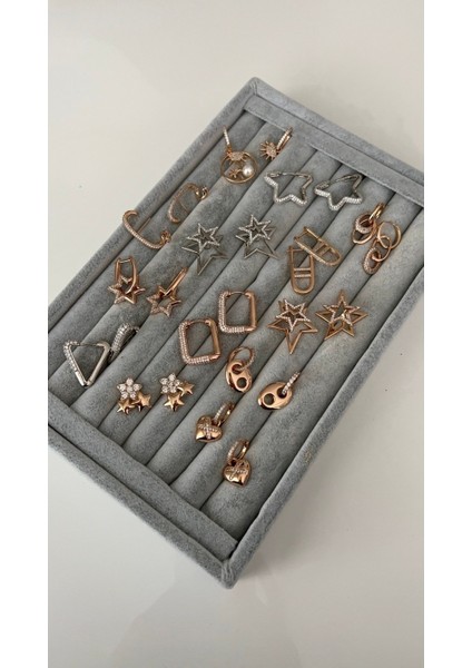 Vip Seri Gold Palmiye ve Güneş Detaylı Halka Küpe modelleri