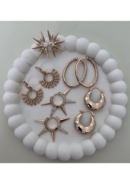 Vip Seri Gold Güneş Model Küpe modelleri