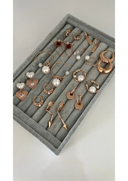 Vip Seri Gold Inci ve Zirkon Taş Detaylı Halka Küpe fırsatları