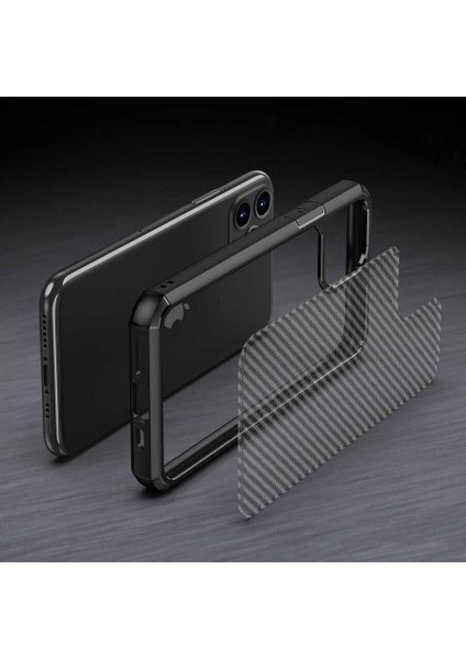 Apple iPhone 11 Uyumlu Zore Inoks Kapak-Mavi
