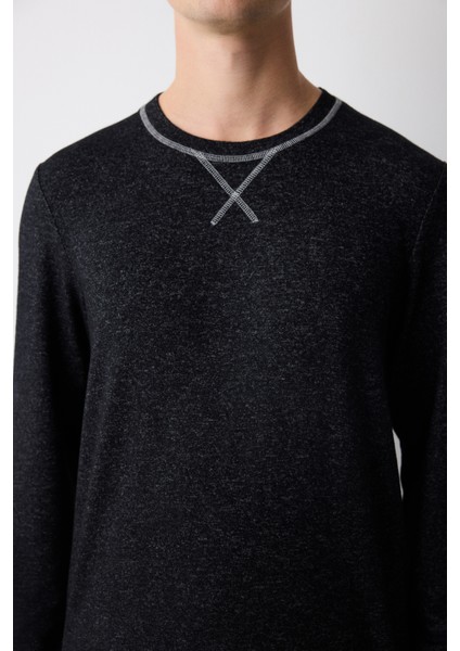 Basic Siyah Pantolon Pijama Takımı fırsatları