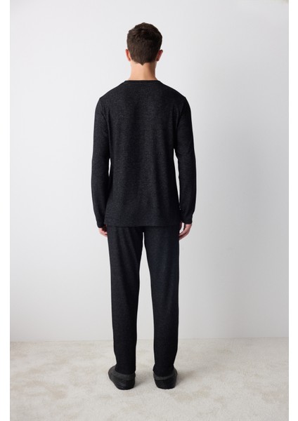 Basic Siyah Pantolon Pijama Takımı indirimleri