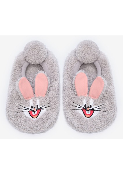 Unisex Çocuk Bugs Bunny Gri Çetik