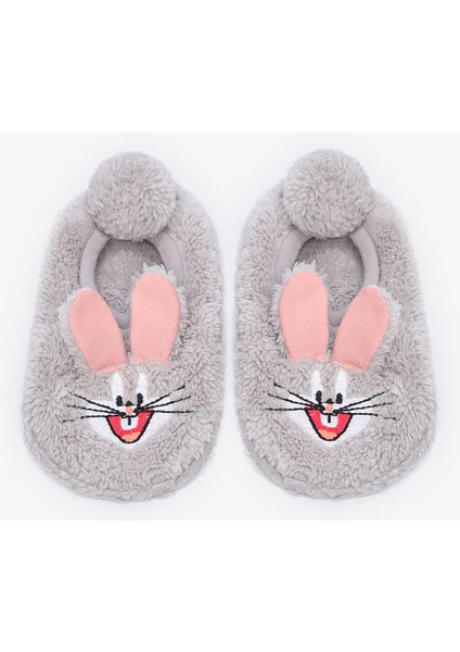 Unisex Çocuk Bugs Bunny Gri Çetik