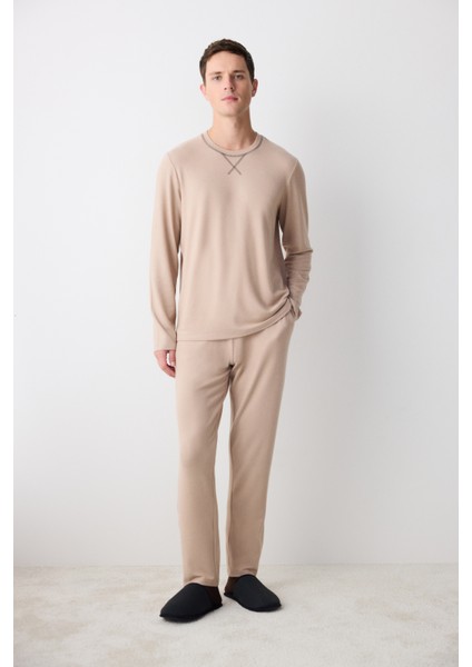 Cosy Bej Pantolon Pijama Takımı fiyatları