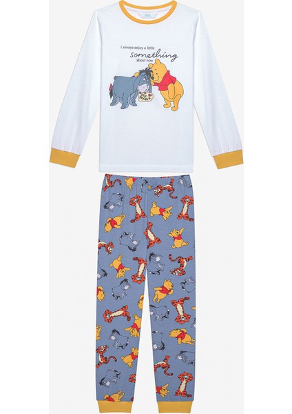 Unisex Winnie And Eeyore Çok Renkli Pijama Takımı