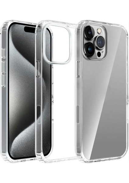 Iphone 16 Pro Kılıf Süper Şeffaf Silikon Kapak