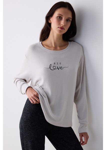 Love Çok Renkli Pantolon Pijama Takımı
