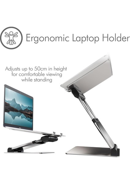 DYT-802 Aluminyum Ergonomik Ayarlanabiliir Macbook Notebook Standı