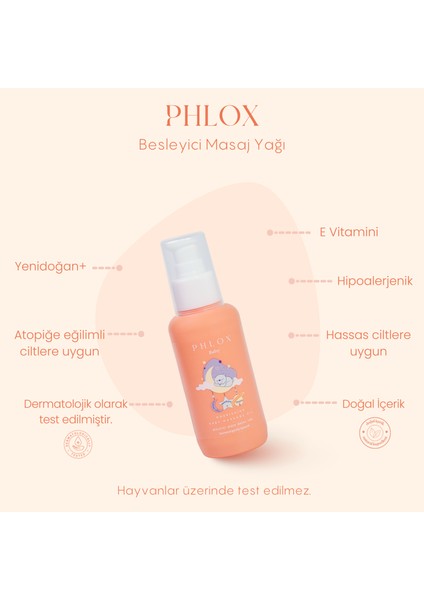 Phlox Baby Besleyici Masaj Yağı 100 ml