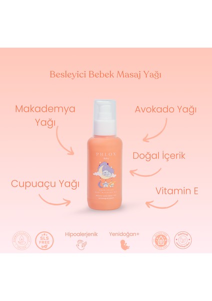Phlox Baby Besleyici Masaj Yağı 100 ml
