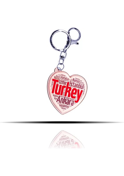 Türkiye Şehir Isimleri Temalı Anahtarlık