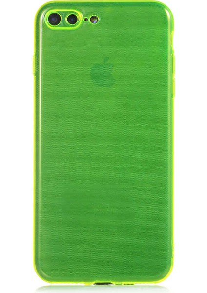Apple iPhone 7 Plus Uyumlu Zore Mun Silikon-Sarı
