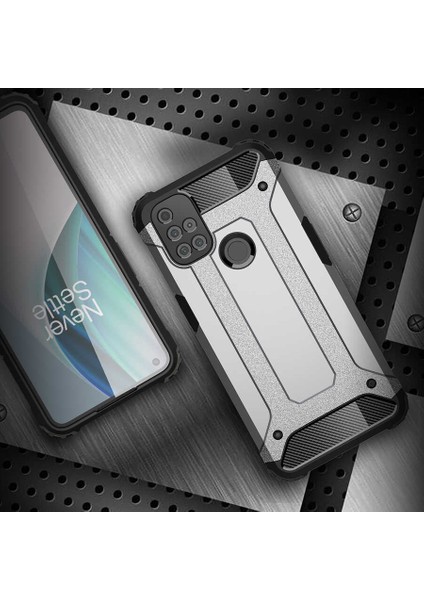 One Plus Nord N10 5g Kılıf Zore Crash Silikon Kapak-Kırmızı