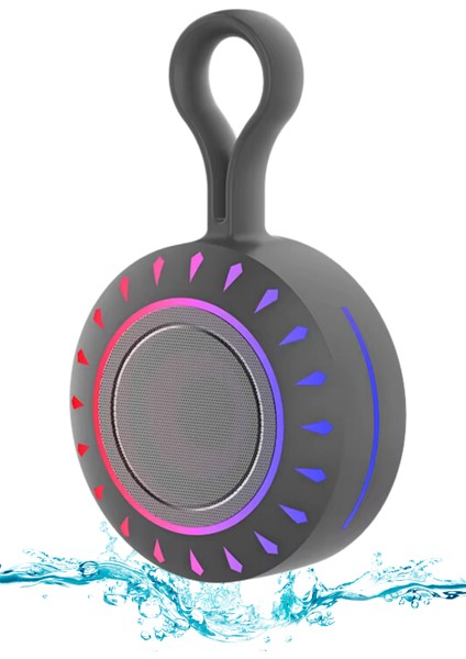 Su Geçirmez Bluetooth Hoparlör LED Işıklı Taşınabilir Ses Bombası Kablosuz USB Şarj