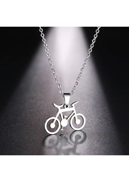 Bisiklet Gümüş Kolye