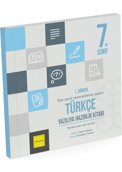 7. Sınıf 1. Dönem Türkçe Yazılıya Hazırlık Kitabı