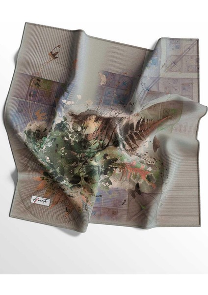 Doğa,Paisley,Geometrik Desen Pamuk Eşarp 3 Adet modelleri