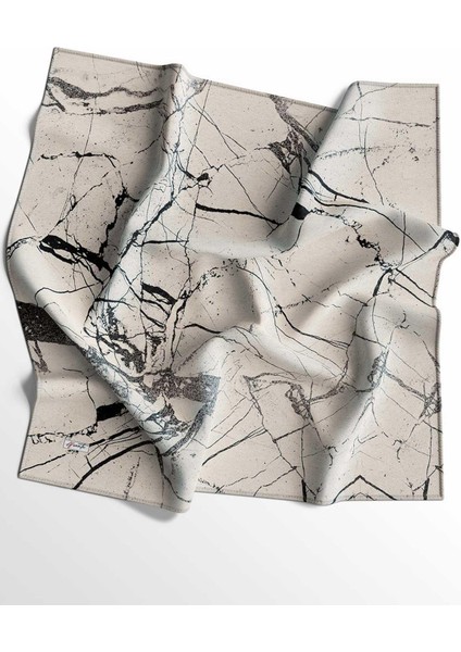 Mermer,Çizgili,Geometrik Desen Pamuk Eşarp 3 Adet modelleri