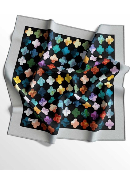 Yonca,Çizgili,Yaprak Desen Pamuk Eşarp 3 Adet modelleri