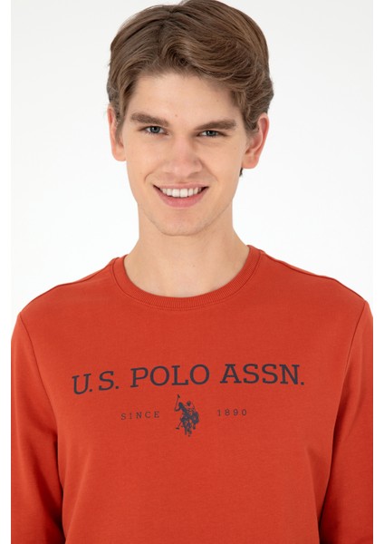 U.S. Polo Assn. Erkek Kiremit Sweatshirt 50293362-VR031