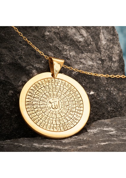 Esma-I Hüsna Altın Kaplama Gümüş Kolye modelleri