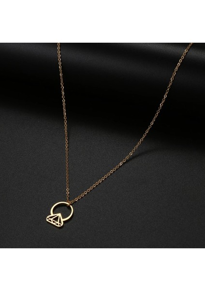 Elmas Yüzük Figürü Gümüş Kolye fiyatları