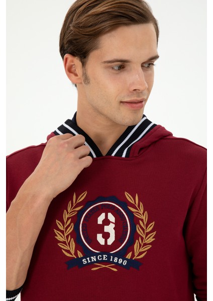 Erkek Bordo Sweatshirt 50290758-VR014 fiyatları