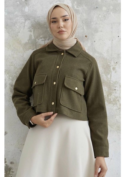 Kısa Cepli Kaşe Mont fırsatları