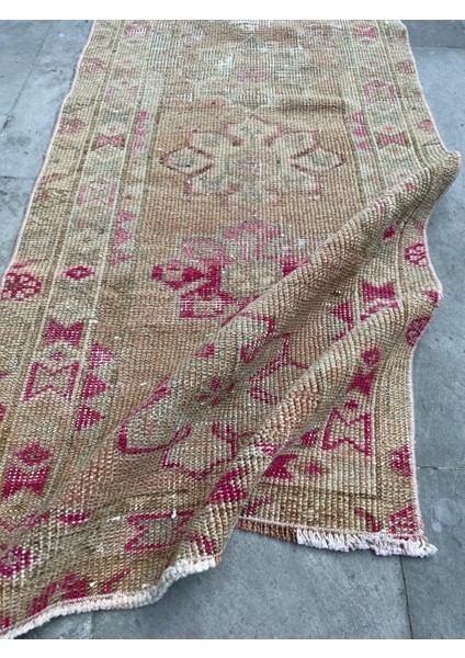 68X347 cm Uzun Boy El Dokuma Soft Renkli Bohem Stili Türk Antik Kilim fiyatları