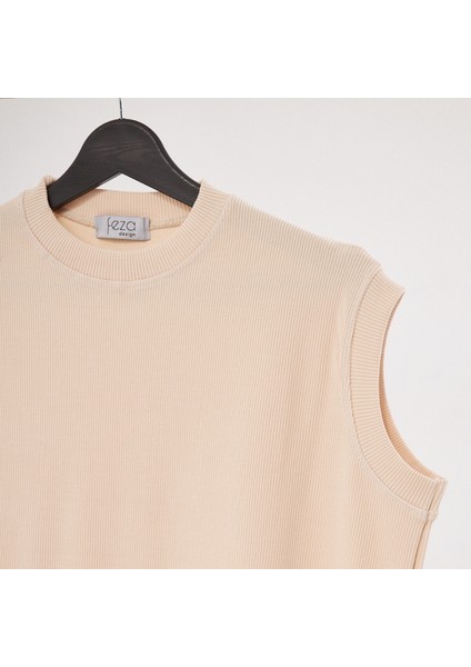 Sıfır Kollu Ribana Elbise modelleri