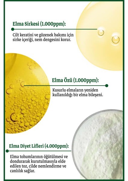Nemlendirme,Canlılık ve Besleme Sağlayan Doğal Elma Püreli Peeling Maske 100 Gr