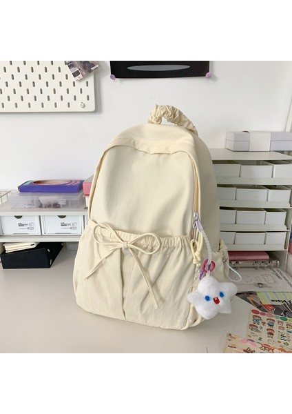 Okul Çantası Hazine Kız Rahat Yay Sırt Çantası Çok Yönlü Ilk ve Orta Okul Öğrencileri Için Yüksek Değerli Sırt Çantası (Yurt Dışından)