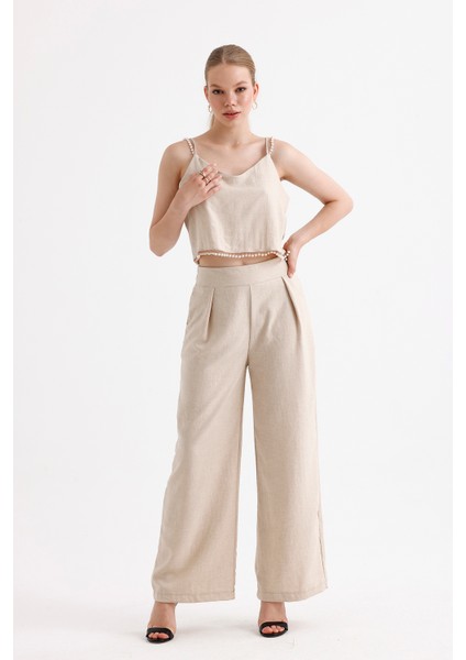 Inci Detaylı Bluz Pantolon 2'li Takım | TKM35863 modelleri