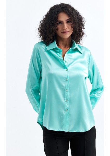 Hafif Dökümlü Saten Gömlek | GML35403 fiyatları