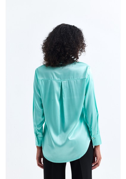 Hafif Dökümlü Saten Gömlek | GML35403 indirimleri