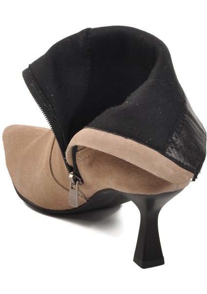 Ds-60 Bej Süet Deri Içi Polarlı Kadın Topuklu Bot fırsatları