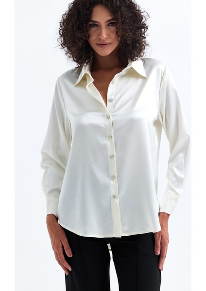 Hafif Dökümlü Saten Gömlek | GML35403 fiyatları