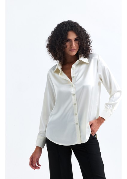 Hafif Dökümlü Saten Gömlek | GML35403 modelleri