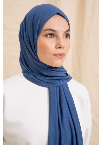 Penye Indigo Şal