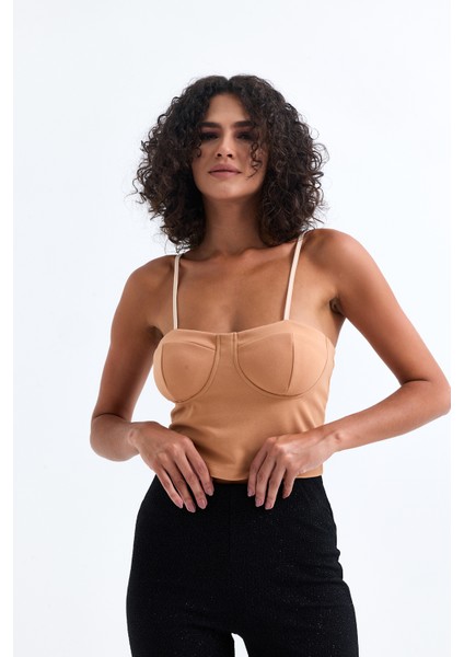 Gloplu Astarlı Büstiyer | BUS33493 indirimleri