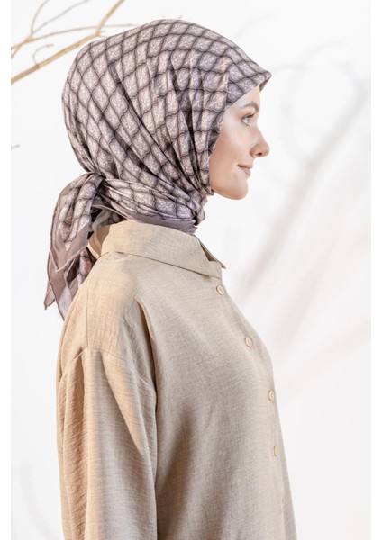 Kadın Etnik Desen Soft Eşarp