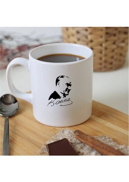 Atatürk Baskılı Kupa Bardak