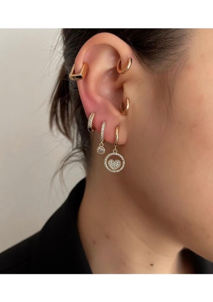 Su Perisi Takı Bijuteri Cerrahi Çelik Gümüş Halka Piercing , Tragus