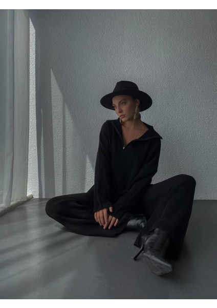 Kadın Triko Alt-Üst Takım Oversize Tasarım Günlük Stil 2 Parça fiyatları