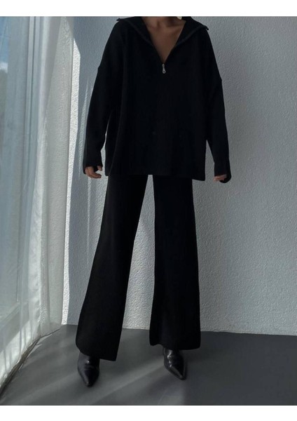 Kadın Triko Alt-Üst Takım Oversize Tasarım Günlük Stil 2 Parça indirimleri