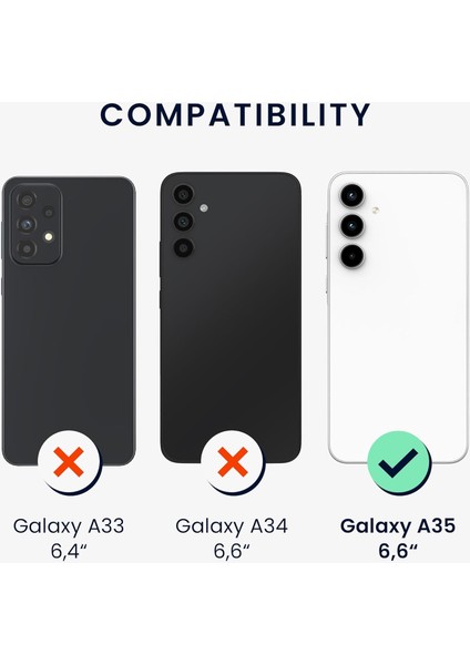 Samsung Galaxy A35 Kılıf 360 Şeffaf Ön Arka Korumalı Şeffaf Silikon modelleri