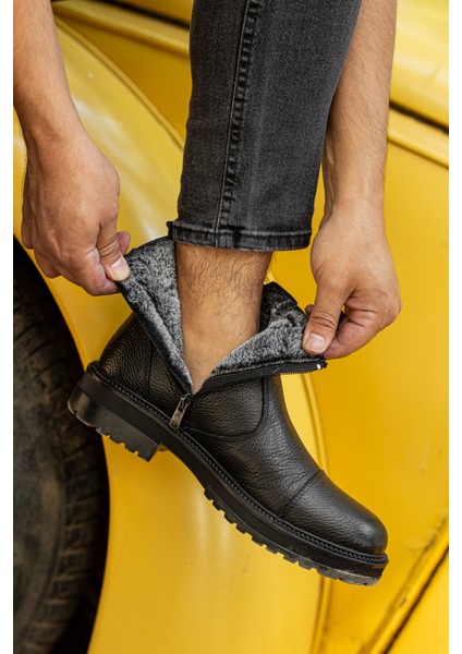 Garantili D1985 Hakiki Deri Soğuk Geçirmez Erkek Bot fiyatları