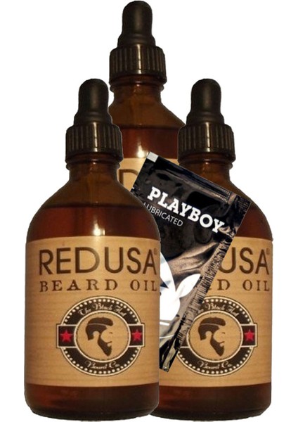 Beard Oil 3'lü Sakal Bakım Yağı 100 ml + 1 Adet Jel Hediye VIPSTR2:0333