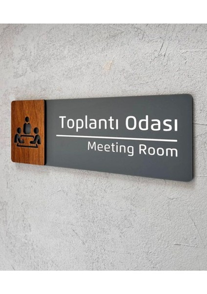 Ceviz Serisi Toplantı Odası Kapı Isimliği fiyatları